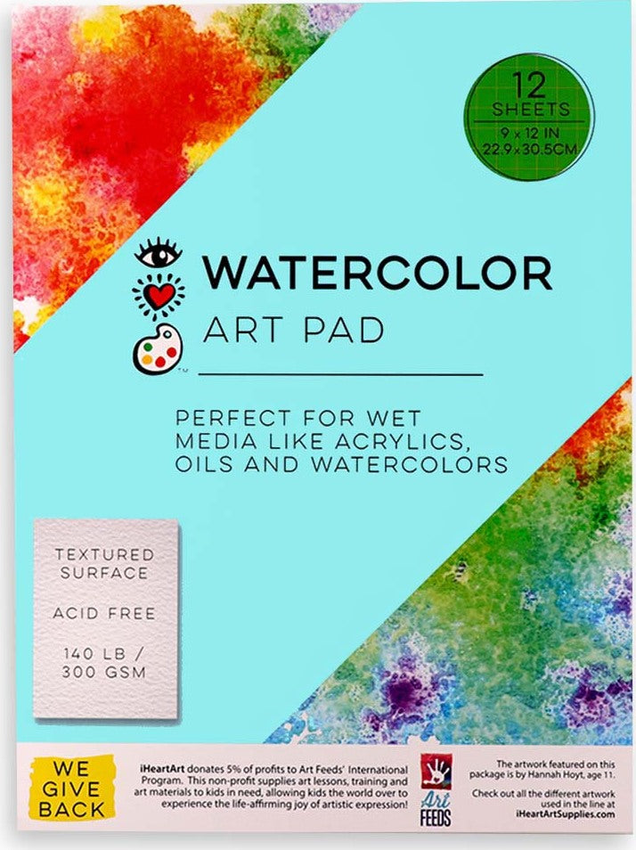 Watercolor Art Pad, 9 x 12"