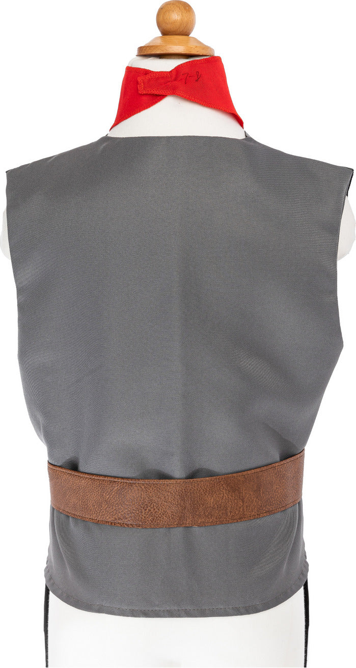 Skully Pirate Vest, Belt & Scarf (Size 5-6)
