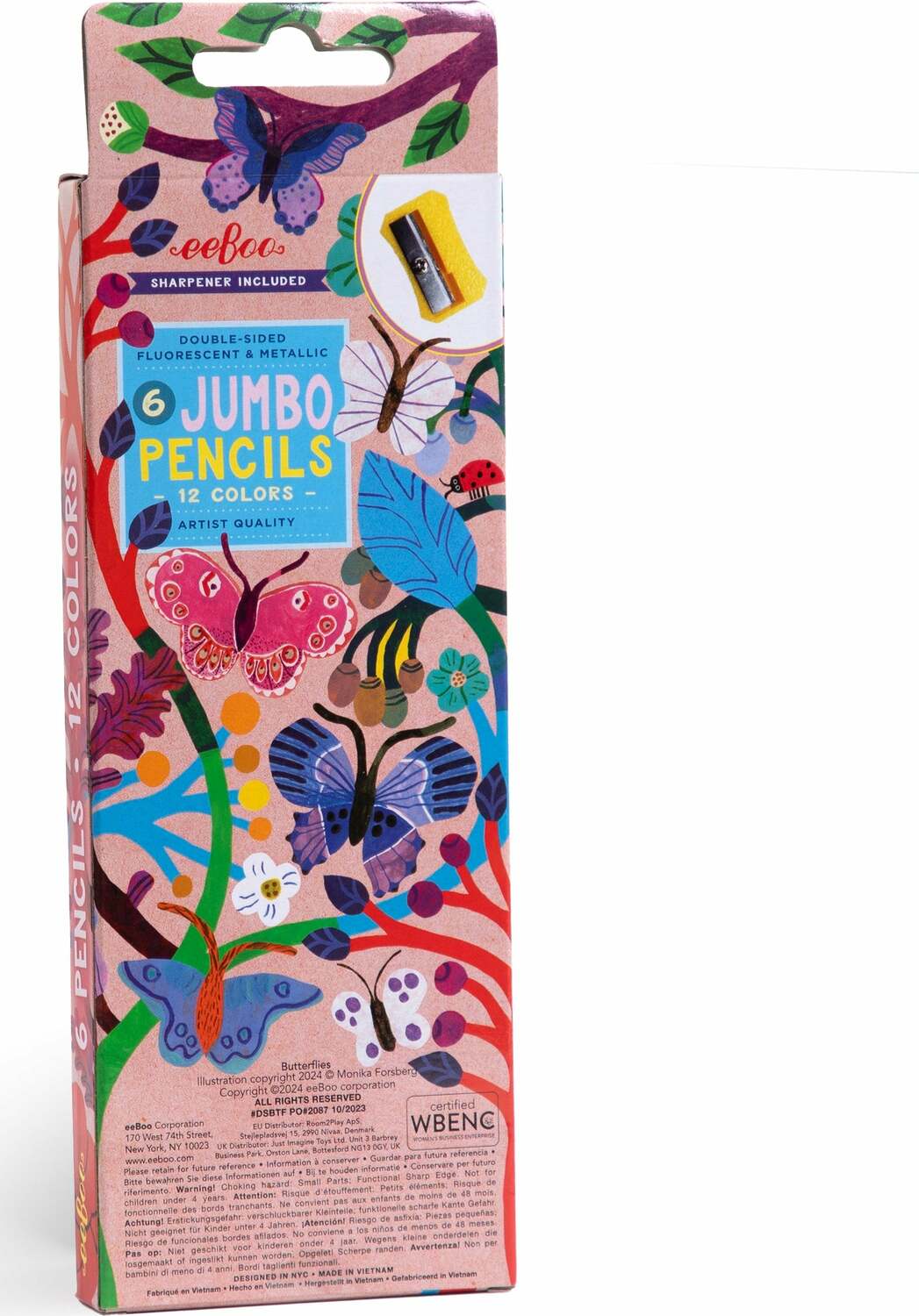 Butterflies Special Pencils (6 JUMBO pencils)