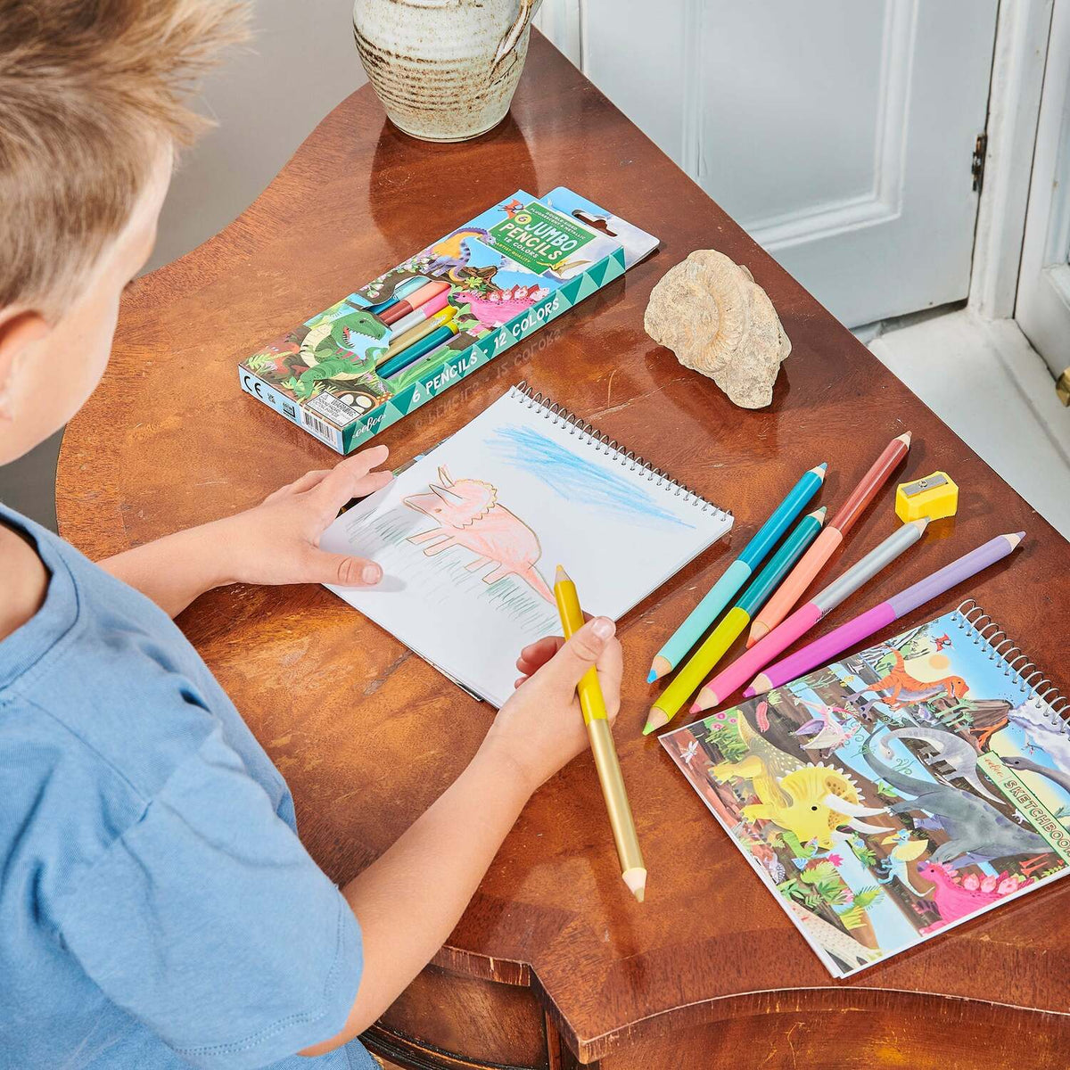 Dinosaur Special Pencils (6 JUMBO pencils)