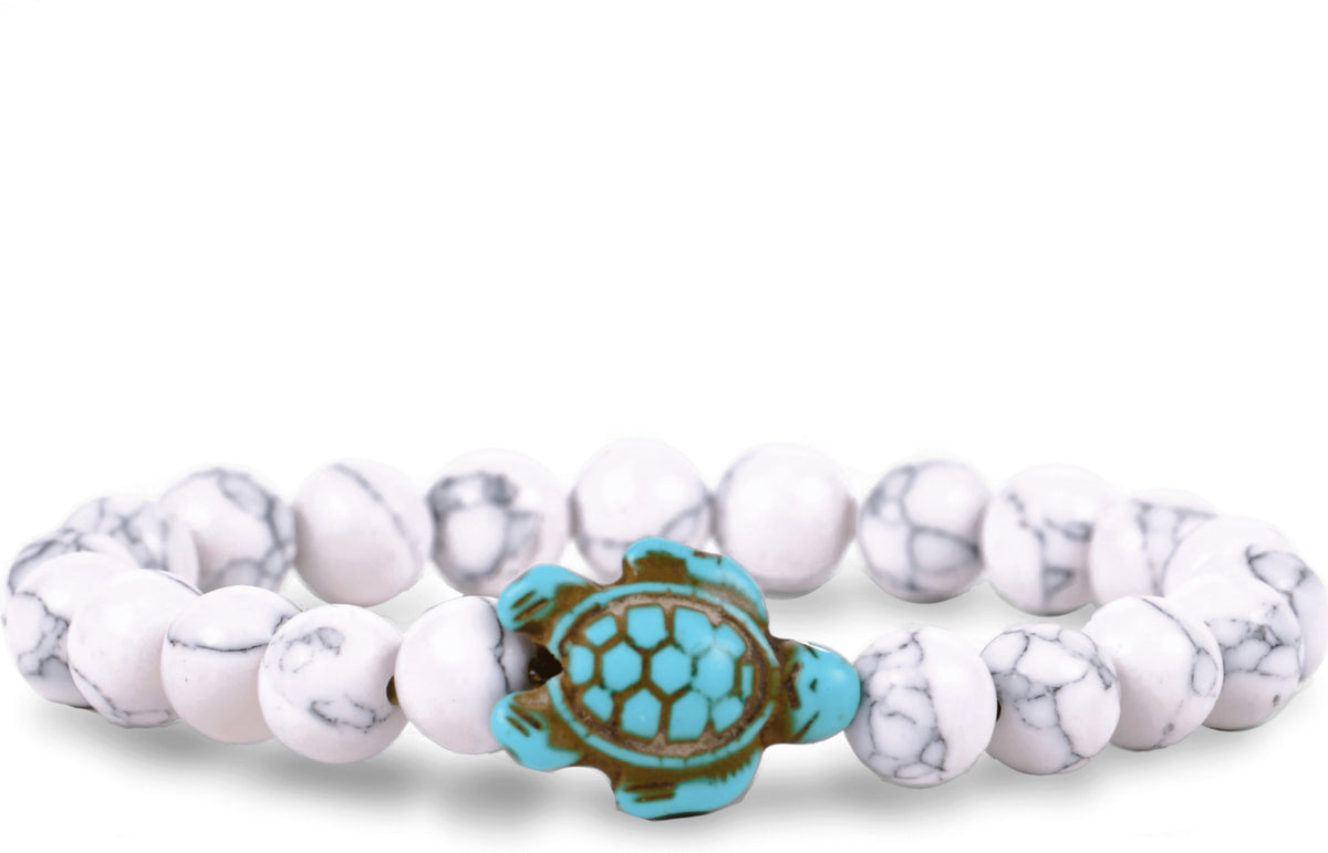 Fahlo Turtle Tracking Bracelet - White Howlite