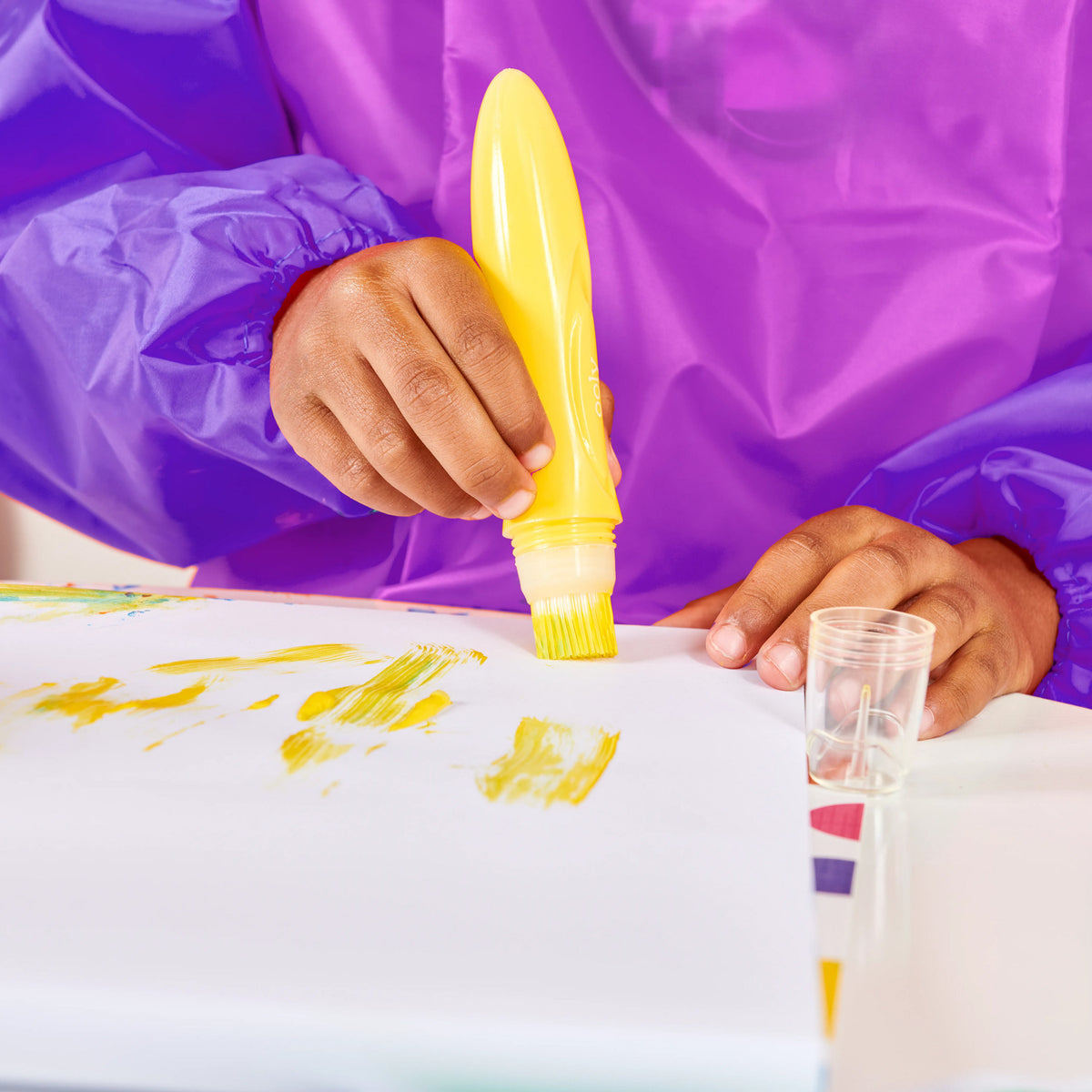 Easy Squeezy Squeezable Poster Paint Brushes - Set of 6