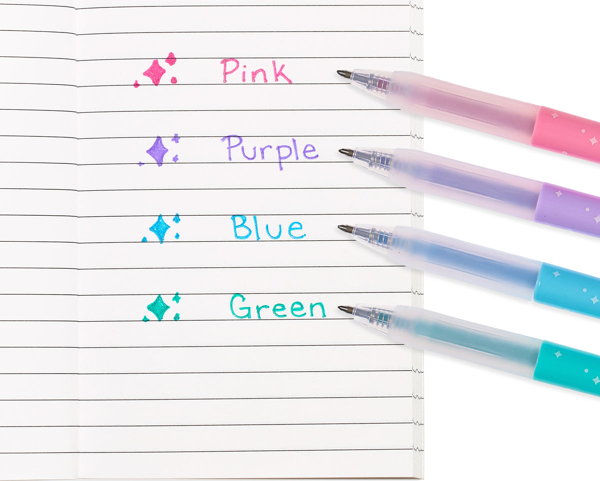 Oh My Glitter! Retractable Gel Pens - Set of 4