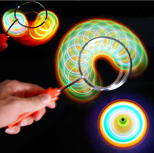 Rainbow Light Effect Gryo Wheel (assorted colors)