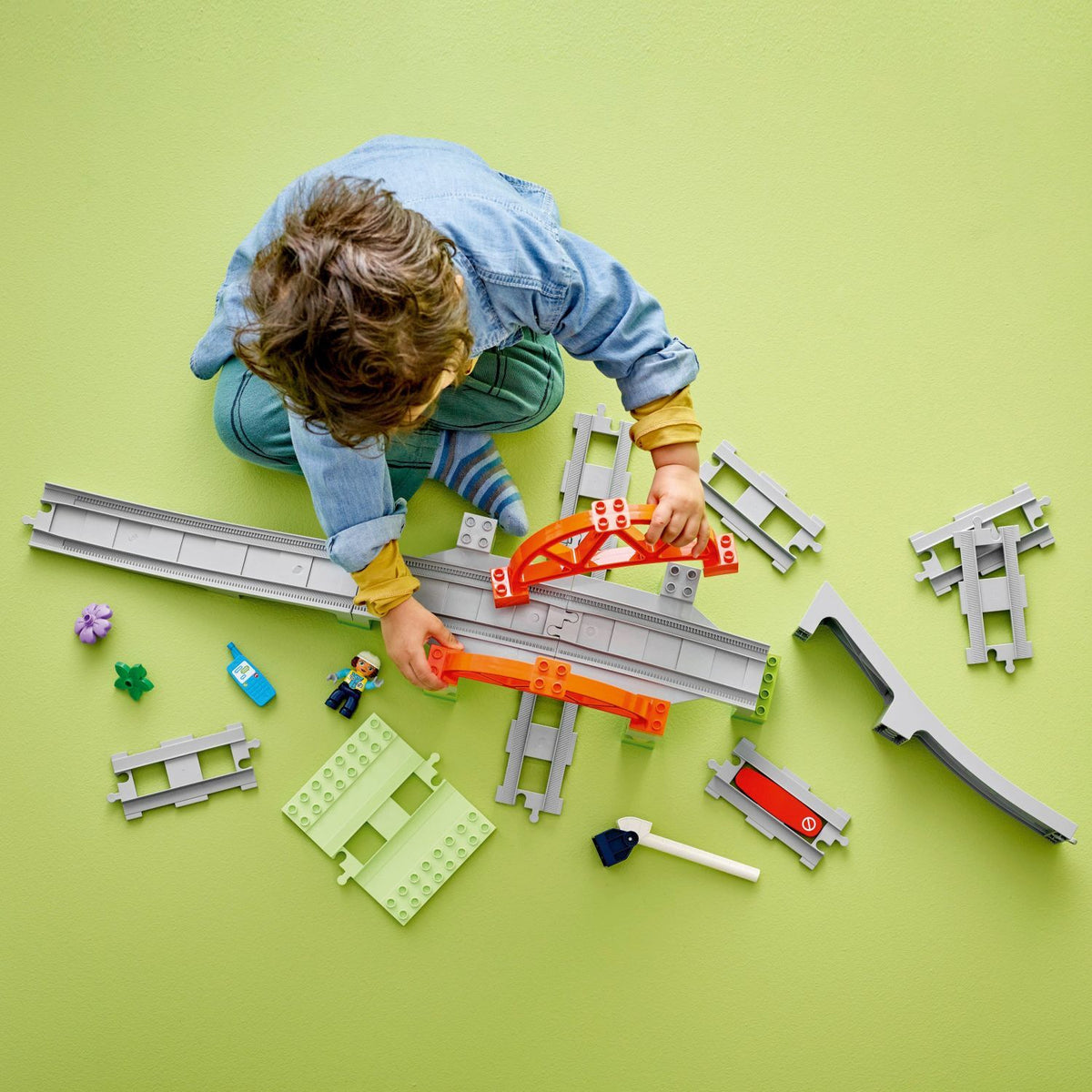 LEGO DUPLO: Train Bridge and Tracks Expansion Set