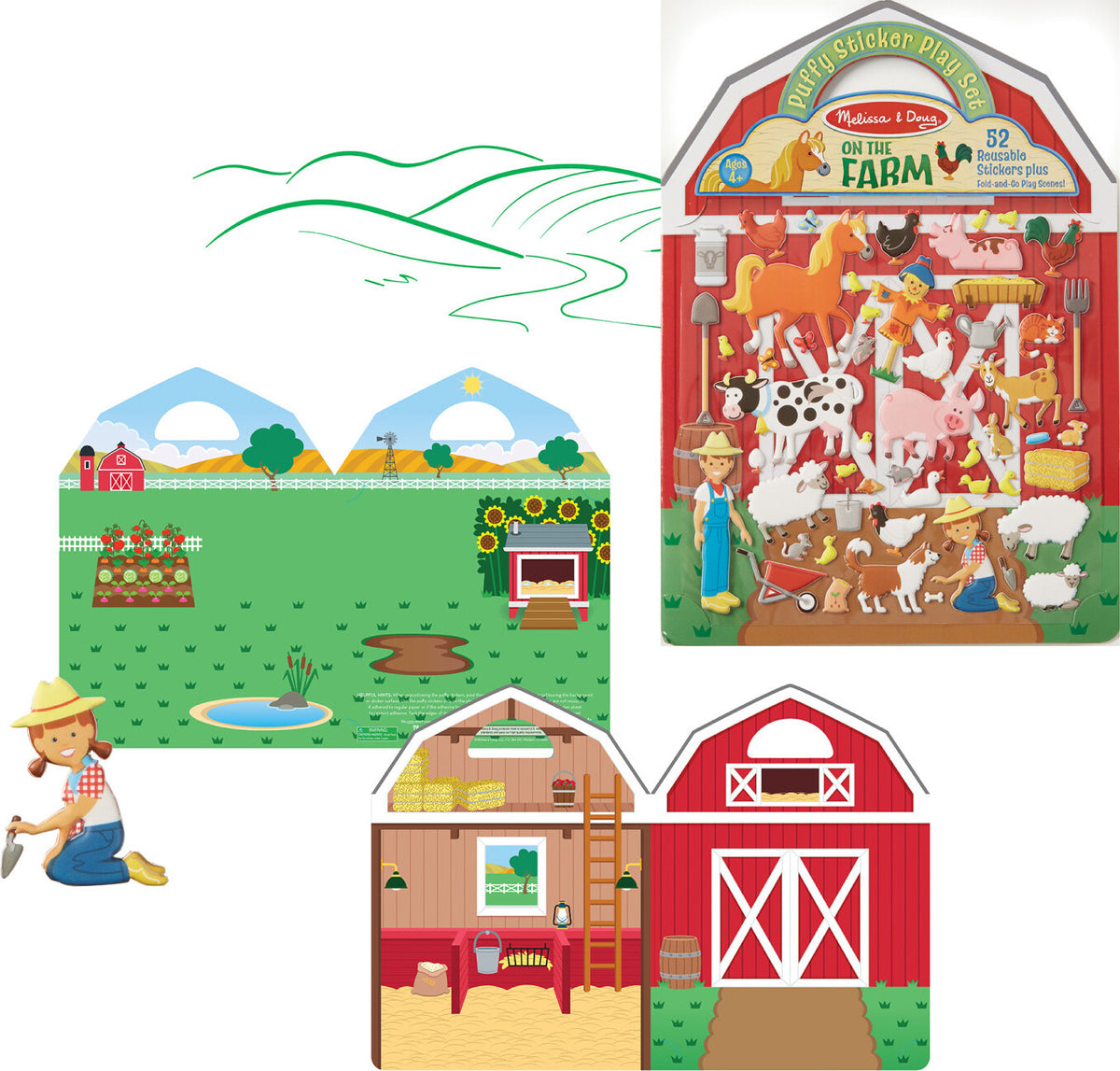 Puffy Sticker - Farm