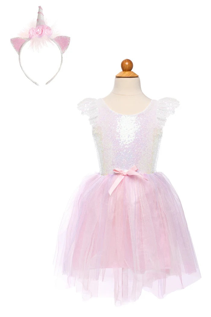 Great Pretenders, Dreamy Unicorn Dress Iridescent/Pink Size 5-6 30725