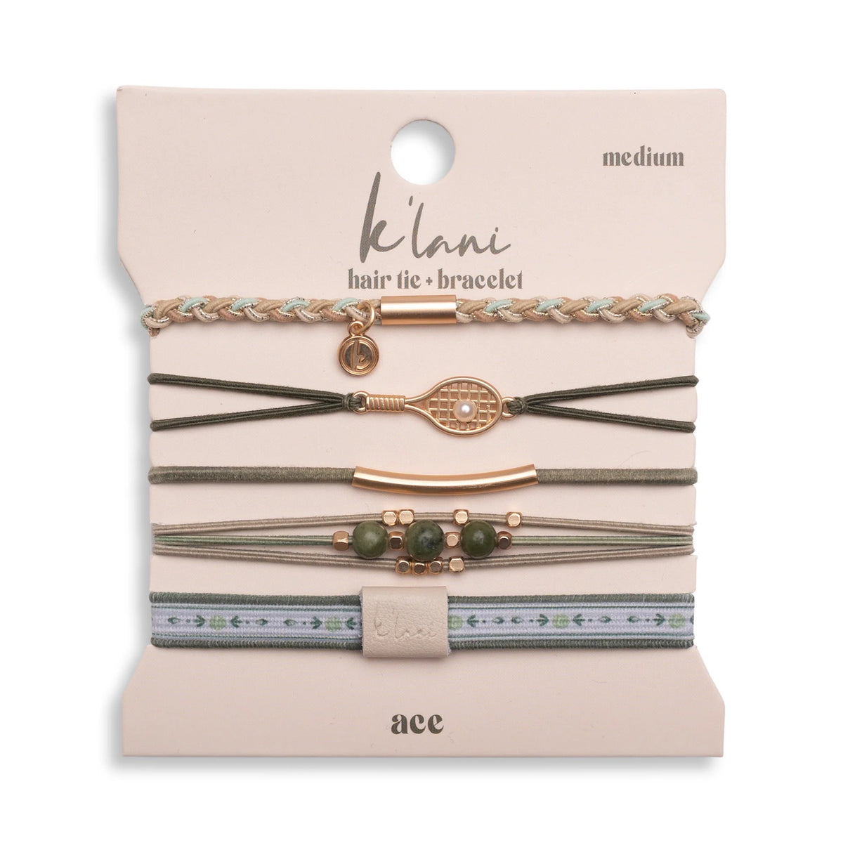 K'lani, Hair Tie Bracelets: Ace (M) 140781