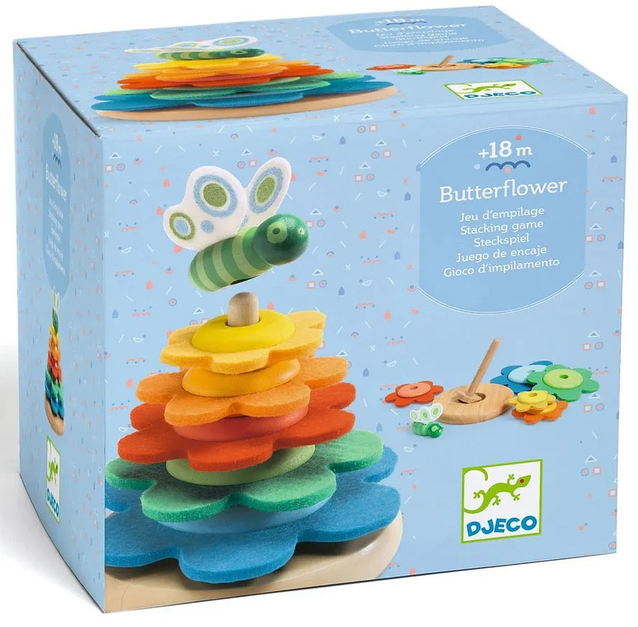 Djeco, Butterflower Stacking Game