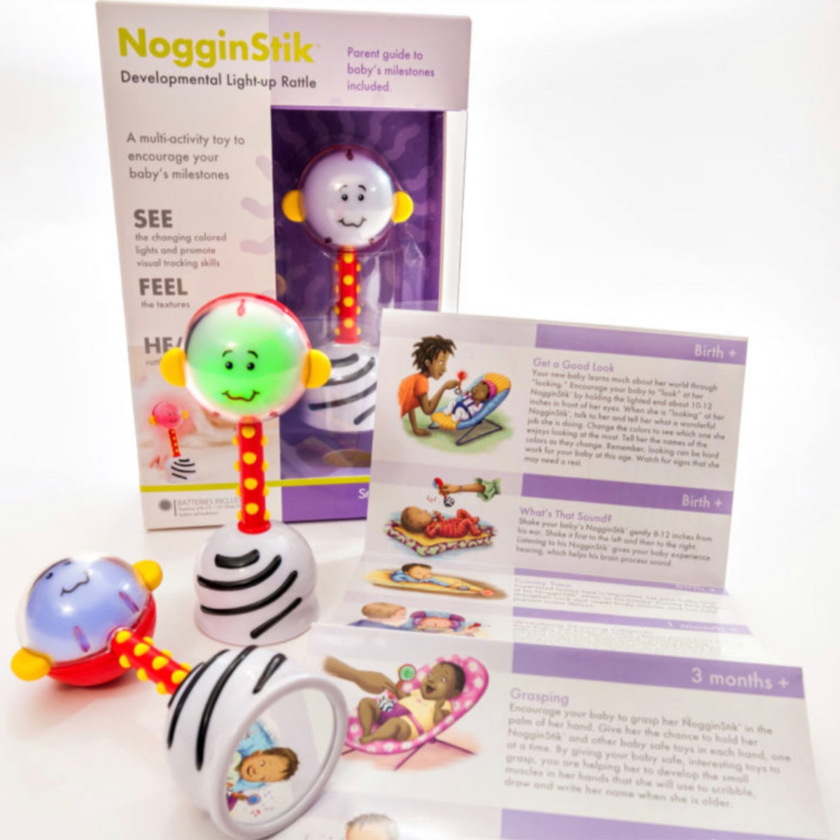 Smart Noggin, NogginStik Developmental Light-up Rattle