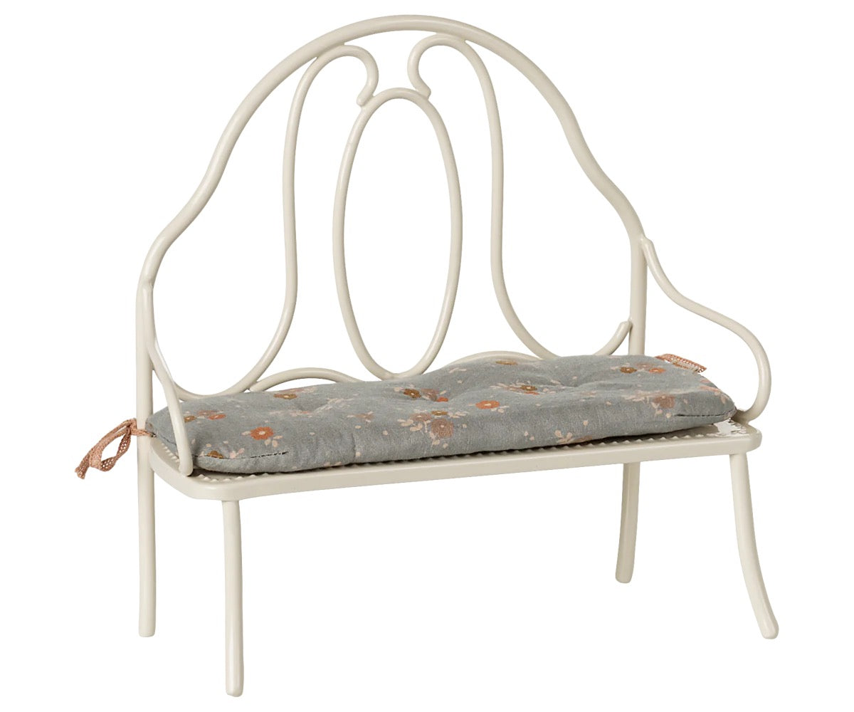 Maileg, Miniature: Vintage Bench - Off White 11-5112-00