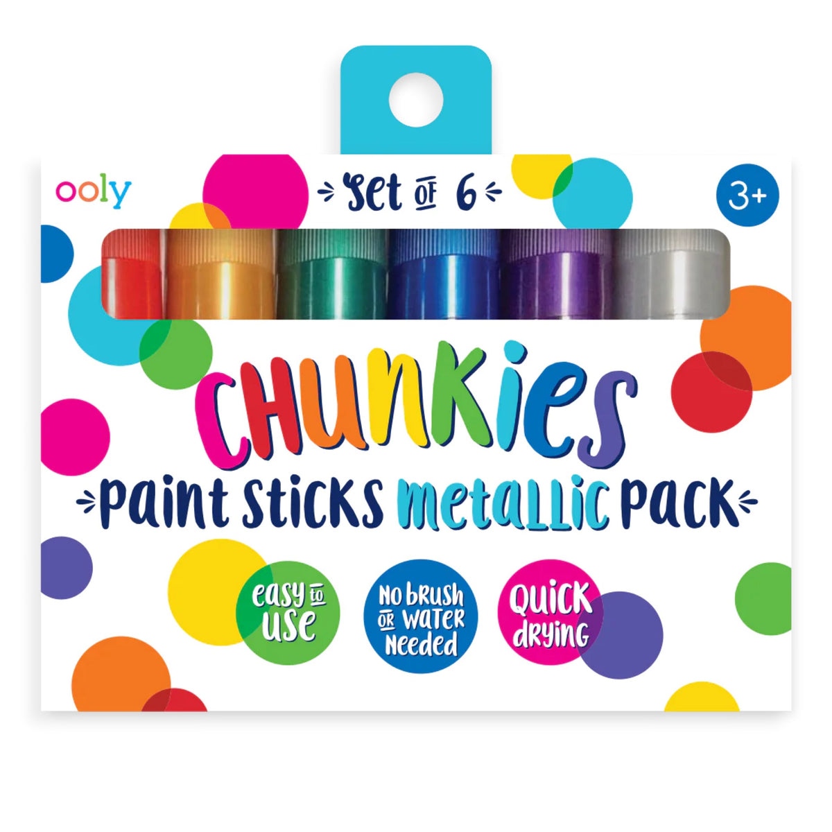 Ooly, Chunkies Paint Sticks: Metallic Set of 6 126-015