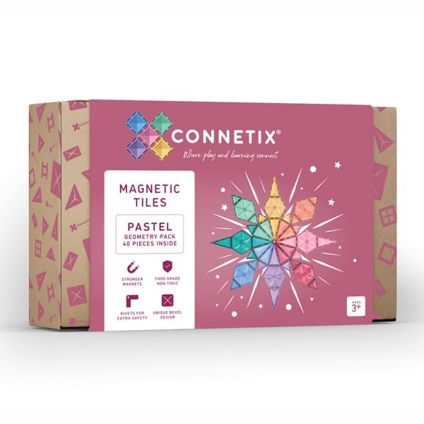 Connetix, Geometry Pack: Pastel Tiles 40pc CT-P-00040GE