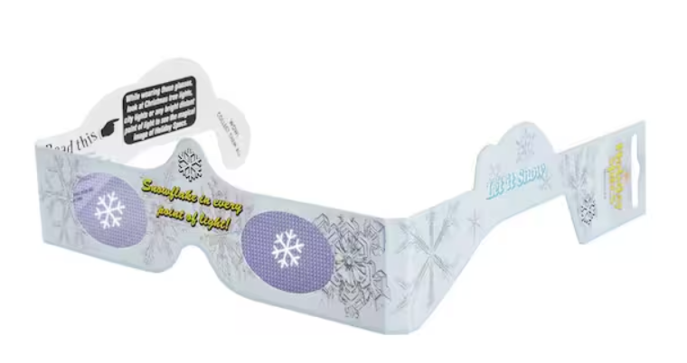 American Paper Optics, Snowflake “Let it Snow” 3D Fireworks Glasses IHLSNOWFB