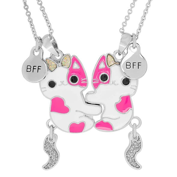 Lily Nily, BFF Magnetic Cat Necklace Set S-923