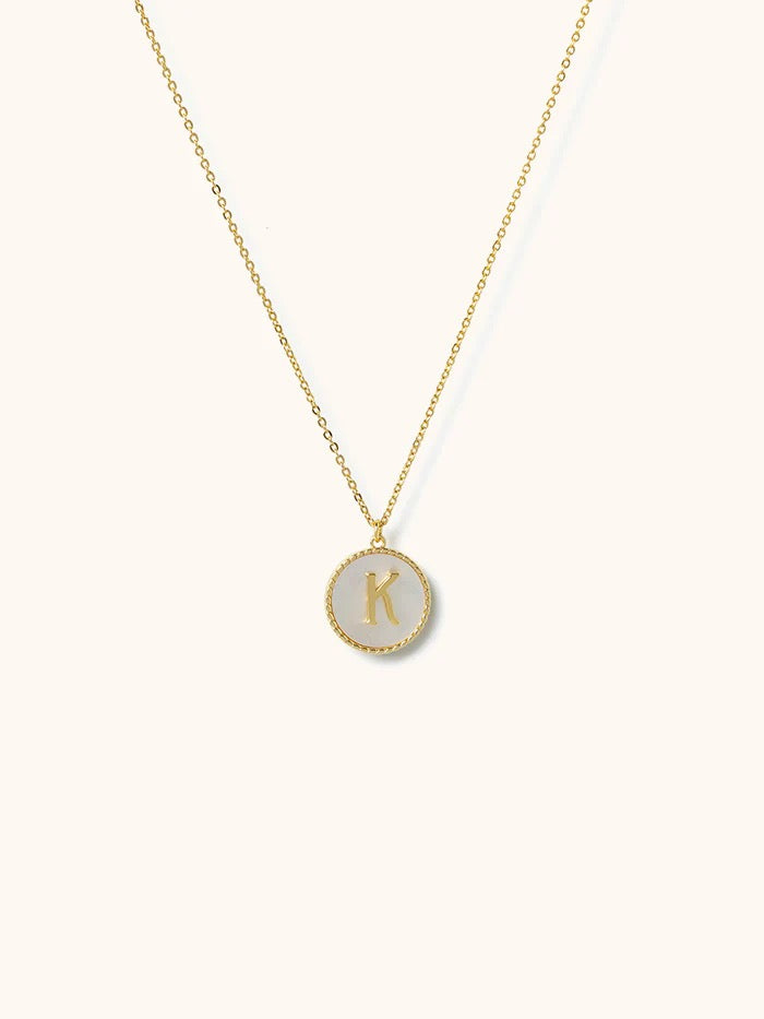 Studio Oh!, Monogramed Necklace: K - Kind SJC51