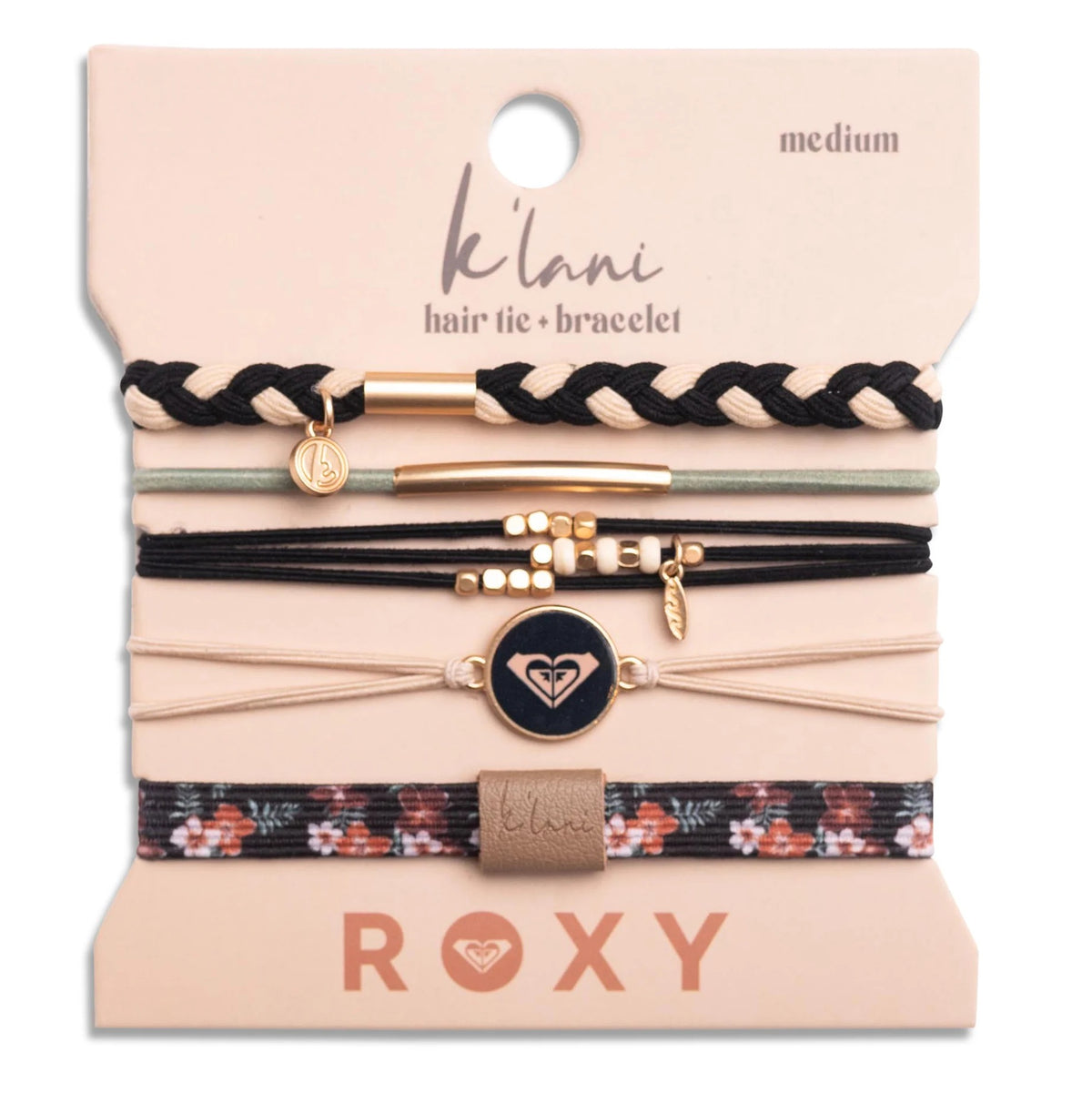 K'lani, Hair Tie Bracelets: Roxy - Coastal Drift (S) 140200