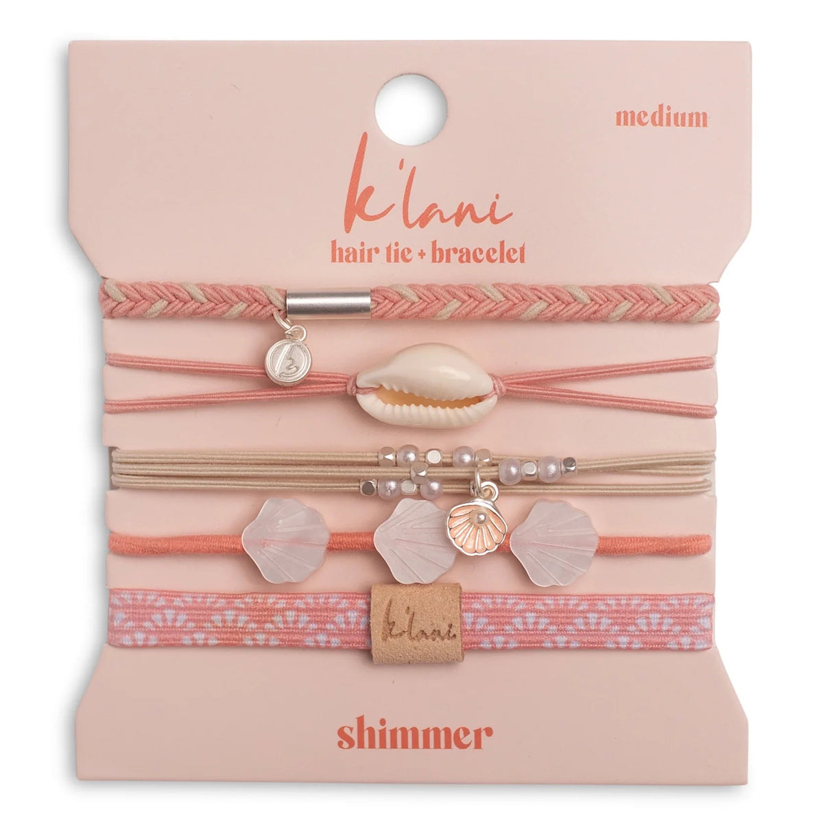 K'Lani, Hair Tie Bracelets: Shimmer (M) 664064