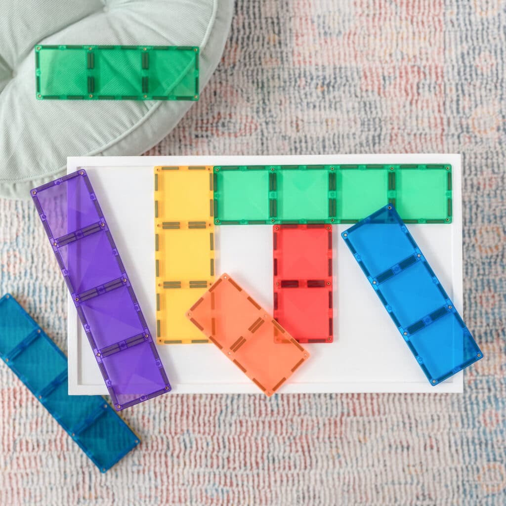 Connetix, Rectangle Pack: Rainbow Tiles 18pc CT-R-00018-RE