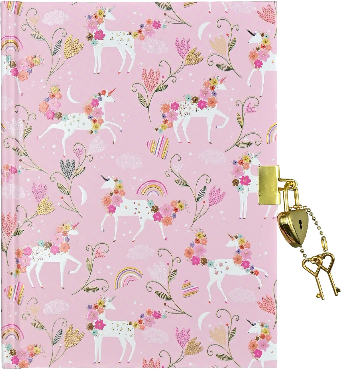 Peter Pauper Press, Unicorn Blooms Locking Journal