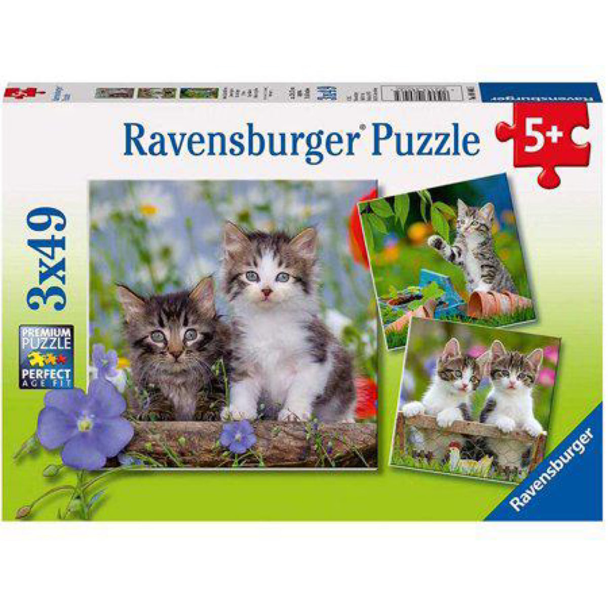 Ravensburger, Cuddly Kittens Puzzle 3 x 49pc 8046