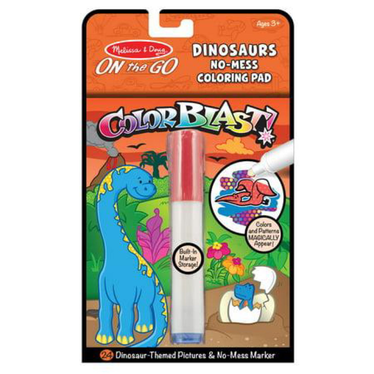 Melissa & Doug, On The Go: Colorblast! Color Reveal Pad- Dinosaurs 5357