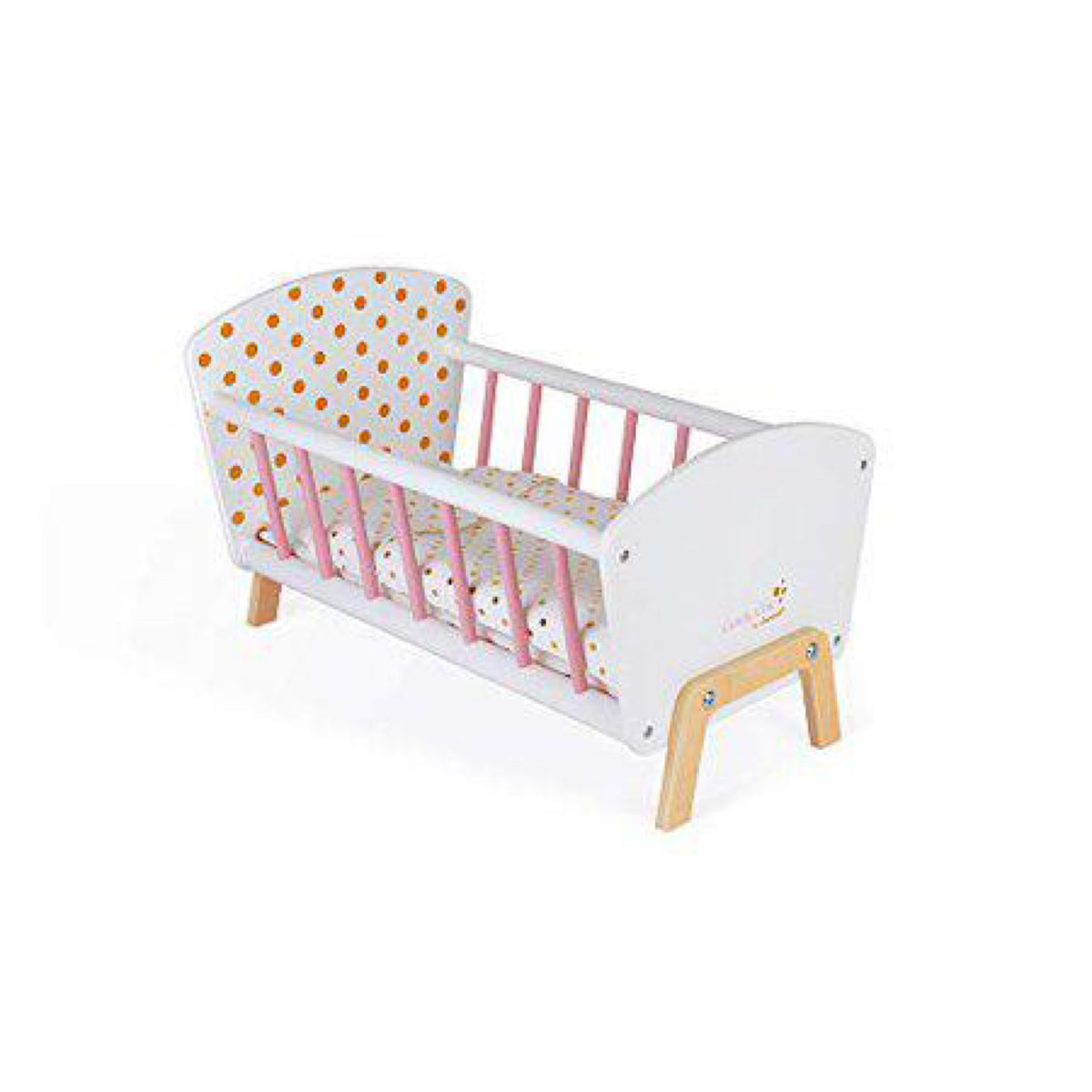 Janod, Candy Chic Doll Cradle in Multi J05889