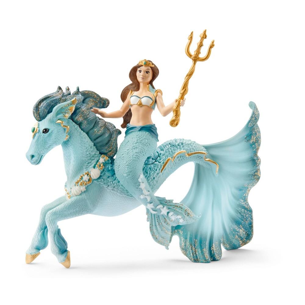 Schleich, Mermaid Eyela On Underwater Horse 70594