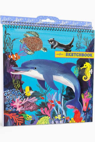 eeBoo, Square Sketchbook: Sea Life