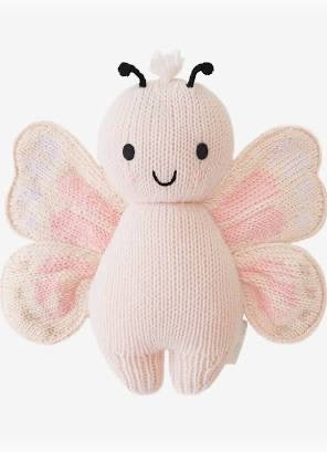 Cuddle + Kind, Baby Butterfly Pink 7"
