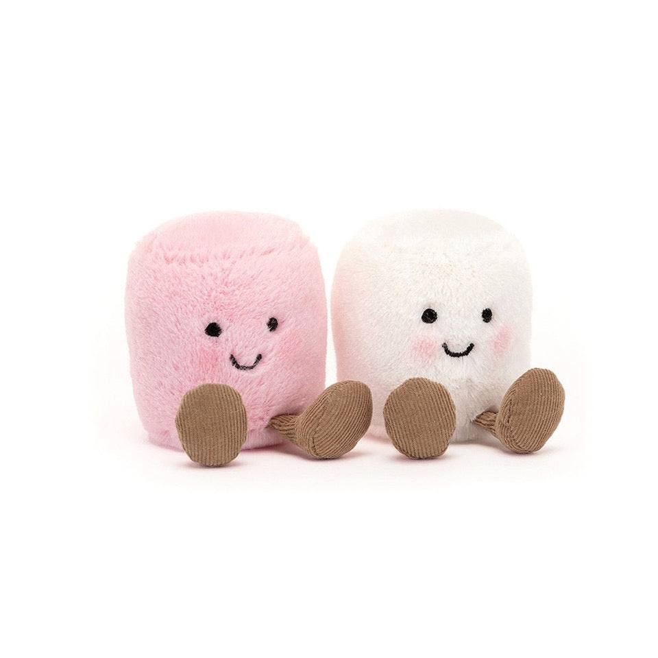Jellycat, Amuseables: Pink and White Marshmallows A6MPW*