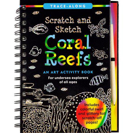 Peter Pauper Press, Scratch & Sketch: Coral Reefs (Trace Along)