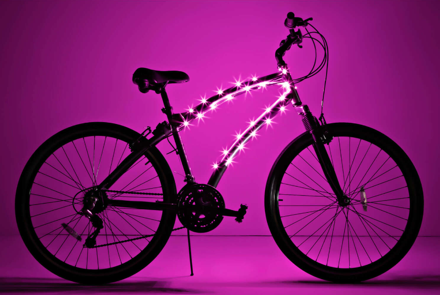 Brightz, Cosmic Bicycle Frame Light: Pink - L2477