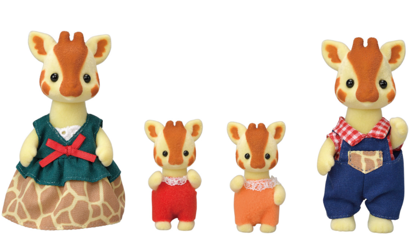 Calico Critters, Highbranch Giraffe Family - cc1977