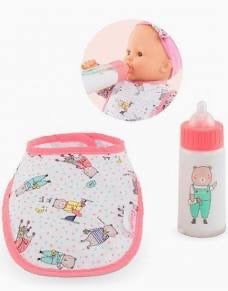 Corolle, Bib and Magic Milk Bottle (12”- 14") 141790