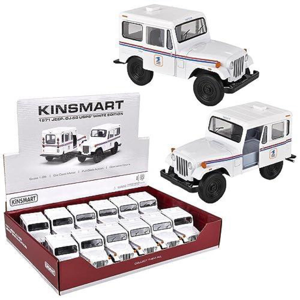 Die Cast, USPS Mail Jeep - TVE-USPSJ