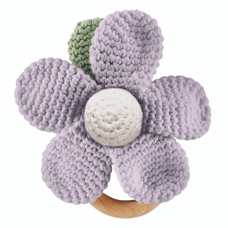 Stephan Baby, Knit Rattle - Flower T1772