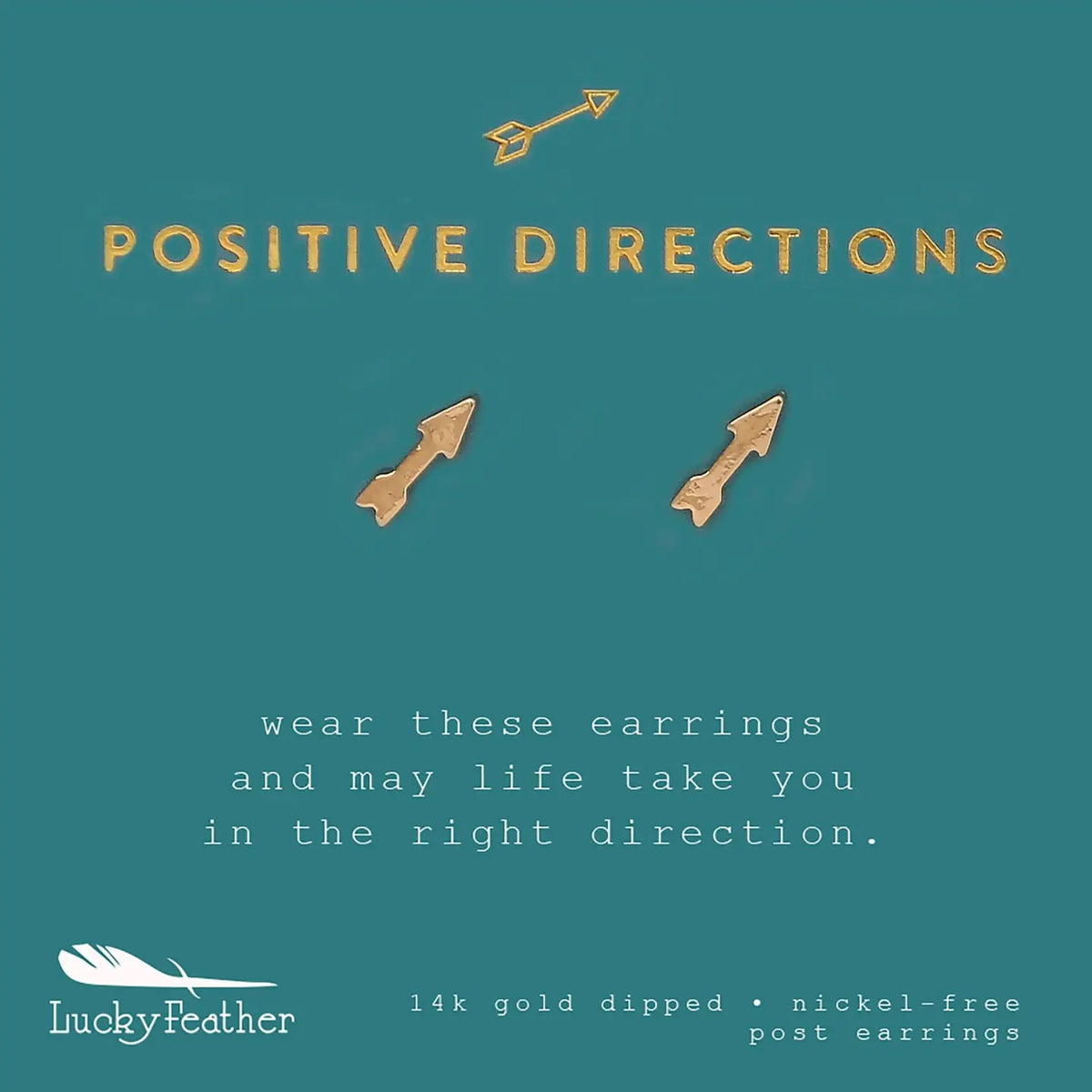 Lucky Feather, New Moon: Positive Direction (Arrow)