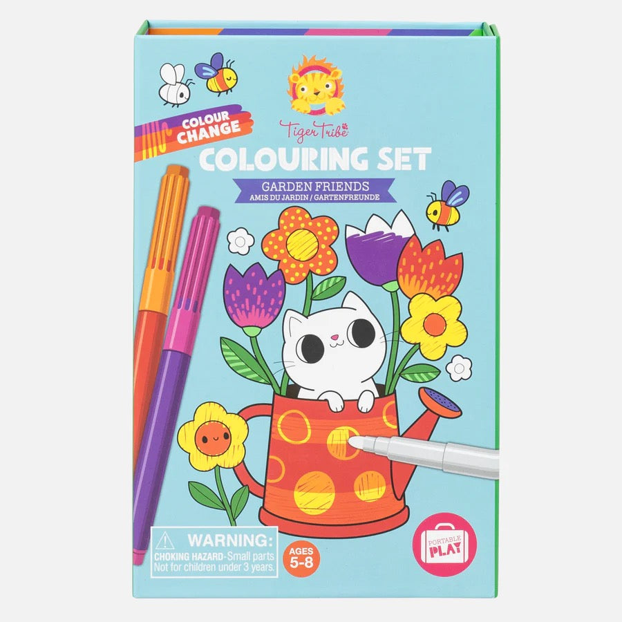 Tiger Tribe, Color Change Coloring Set: Garden Friends 6-0295
