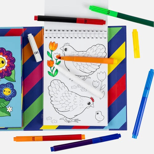 Tiger Tribe, Color Change Coloring Set: Garden Friends 6-0295