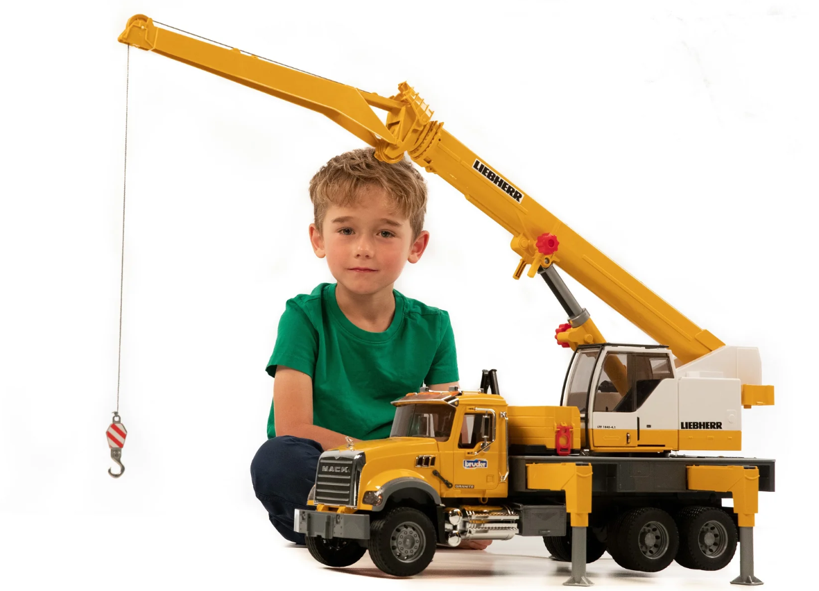 Bruder, Mack Granite Liebherr Crane Truck 02818