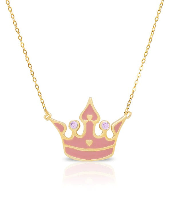 Lily Nily, Princess Crown Necklace 503N