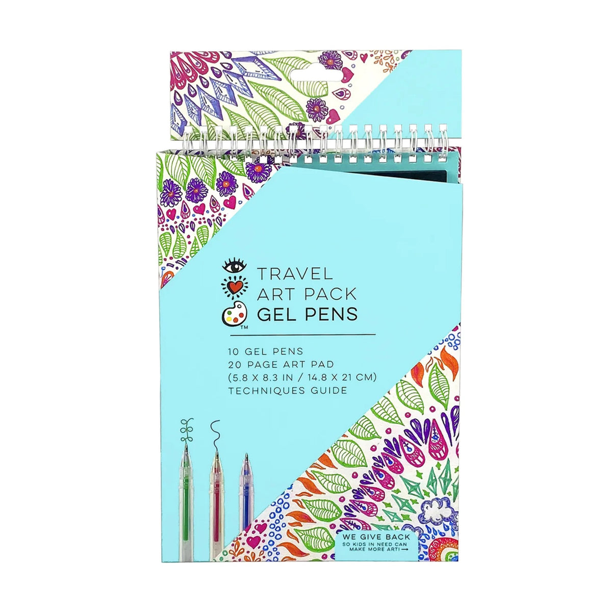 Bright Stripes, Travel Art Pack Gel Pens 8001