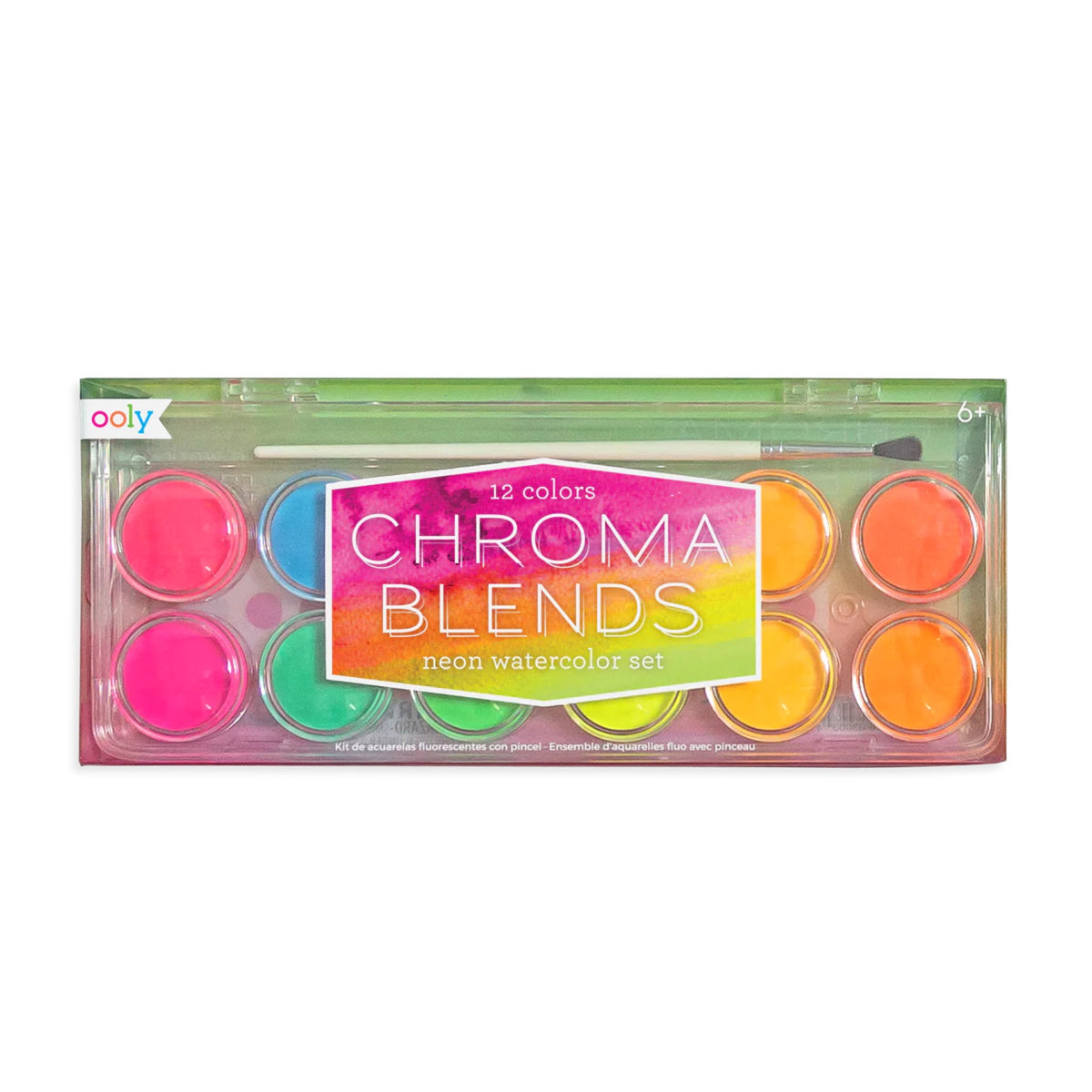 Ooly, Chroma Blends: Watercolor Paint - Neon 12 Colors 126-009