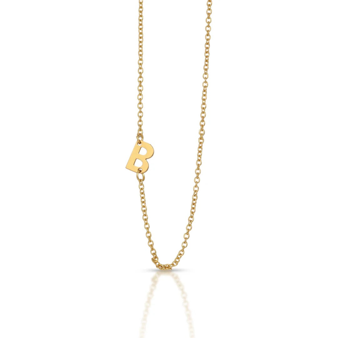 Lucky Feather, Celebrate You Initial Necklace - B