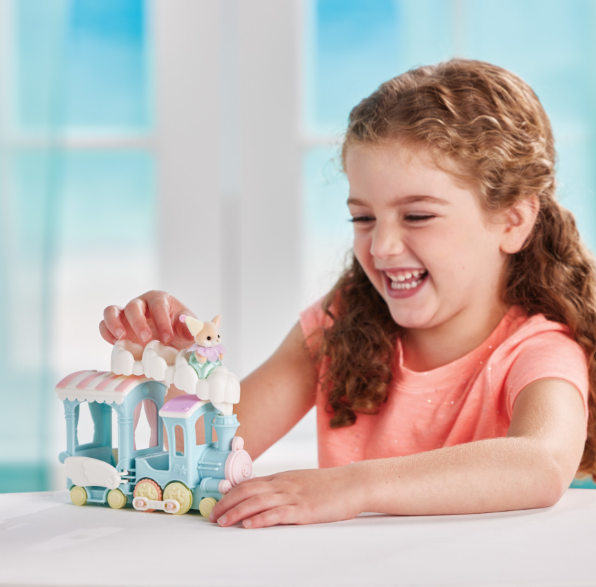 Calico Critters, Floating Cloud Rainbow Train - cc2074
