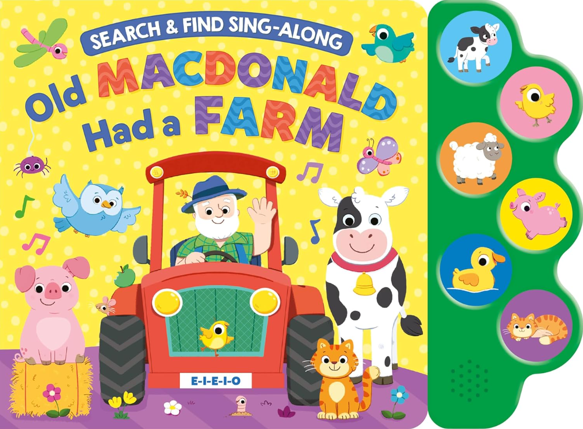 Kidsbooks, 'Search & Find: Old MacDonald' (6-Button Sound Book)