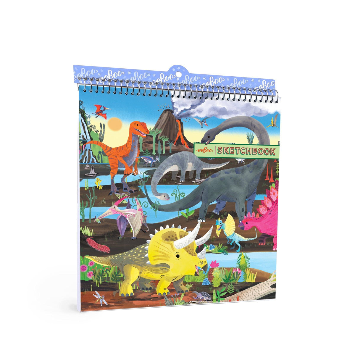 eeBoo, Square Sketchbook: Dinosaur SKSDO