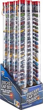 The Toy Network, Die Cast Metal Car Set in Tube 1:64 scale TVE-CARTU