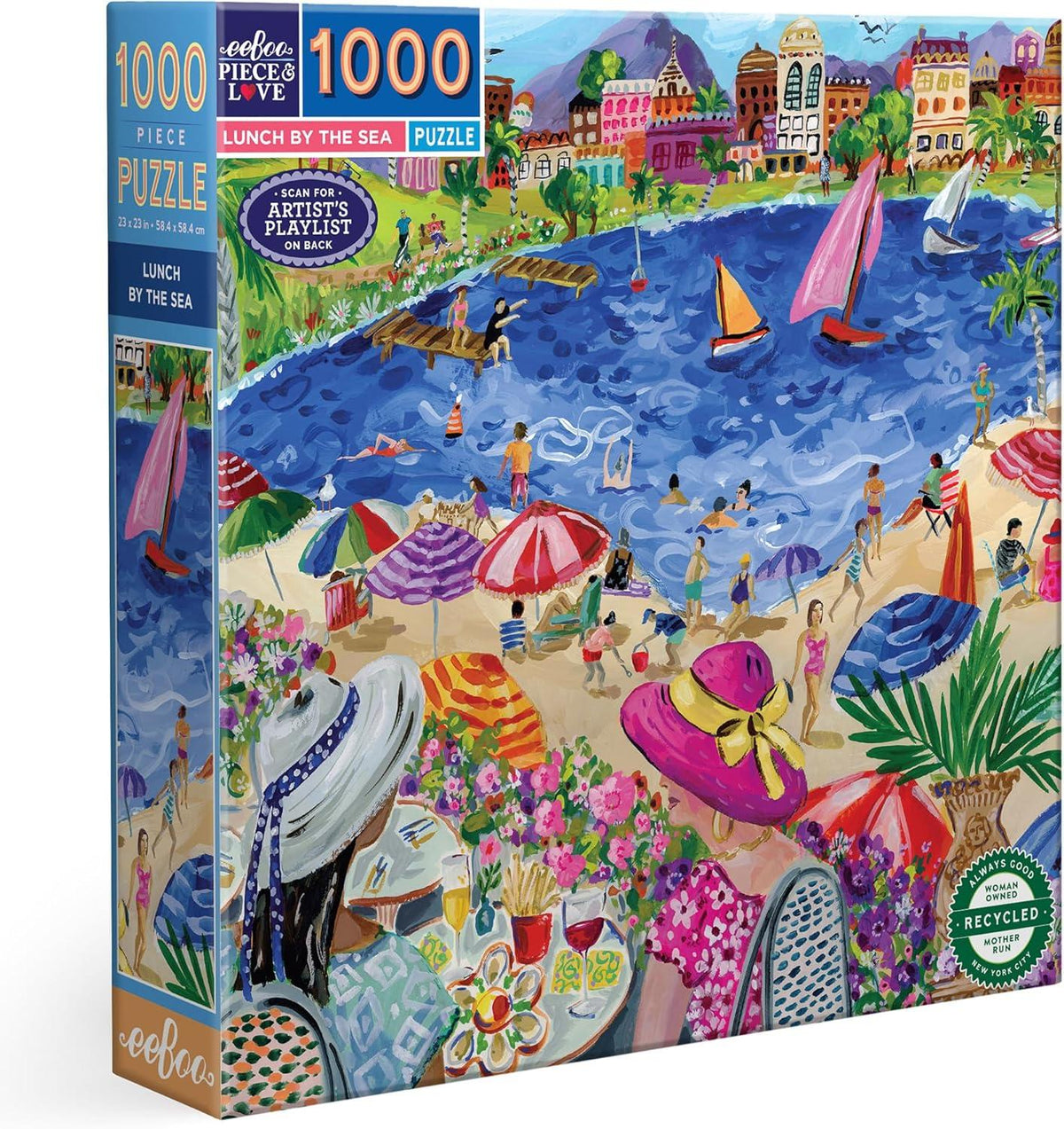 eeBoo, Piece & Love: Lunch by The Sea - 1000pc Puzzle